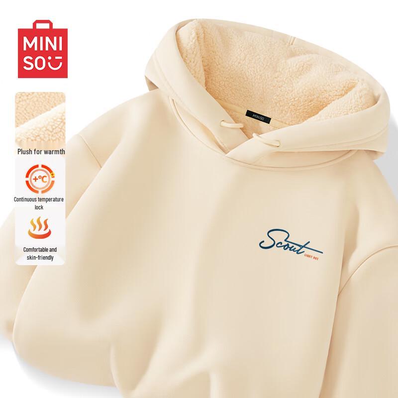 MINISO Men's Sherpa-Lined Hoodie