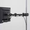Sanwa Supply Monitor Pole High Load Capacity Black Arm, Mount, (20kg), CR-LA358