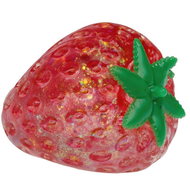 

Strawberry Scented Stress Ball With Glitter Tpr Material For Hand Strengthening And Anxiety Relief