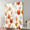 2 Stück 2D Flachdruck Szene Vorhänge Herbstblätter Aquarell_D Stoff Ohne Strom 0 Perfekt für Neujahrsfeiern