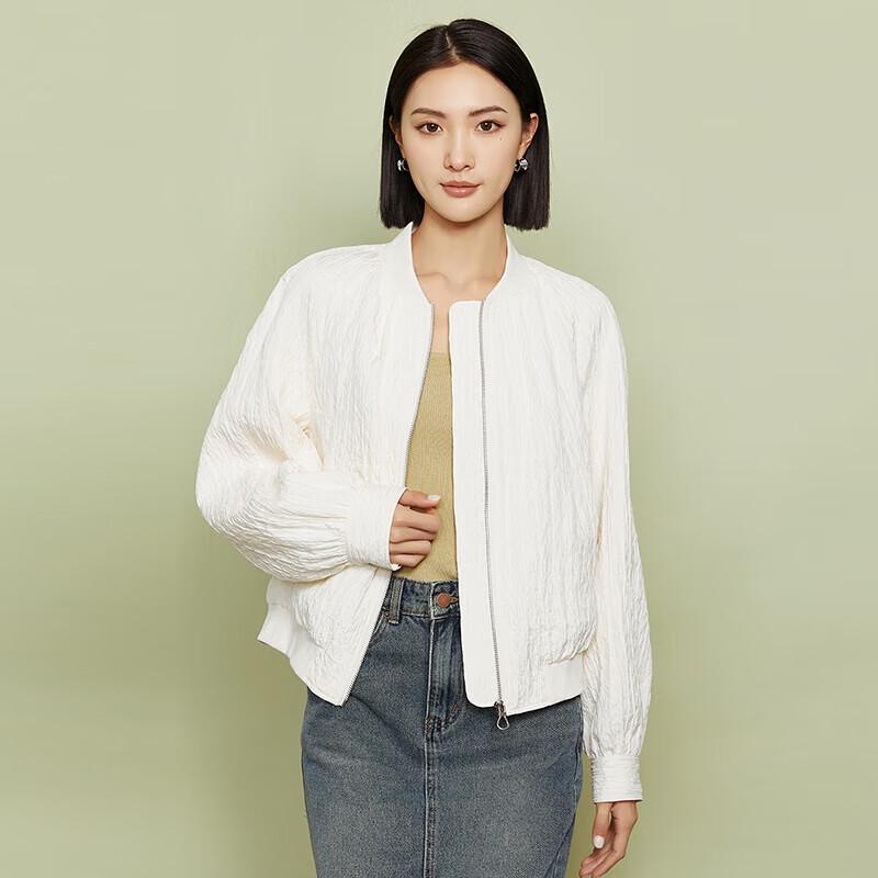 

Women s Fashion Short Baseball Jacket M