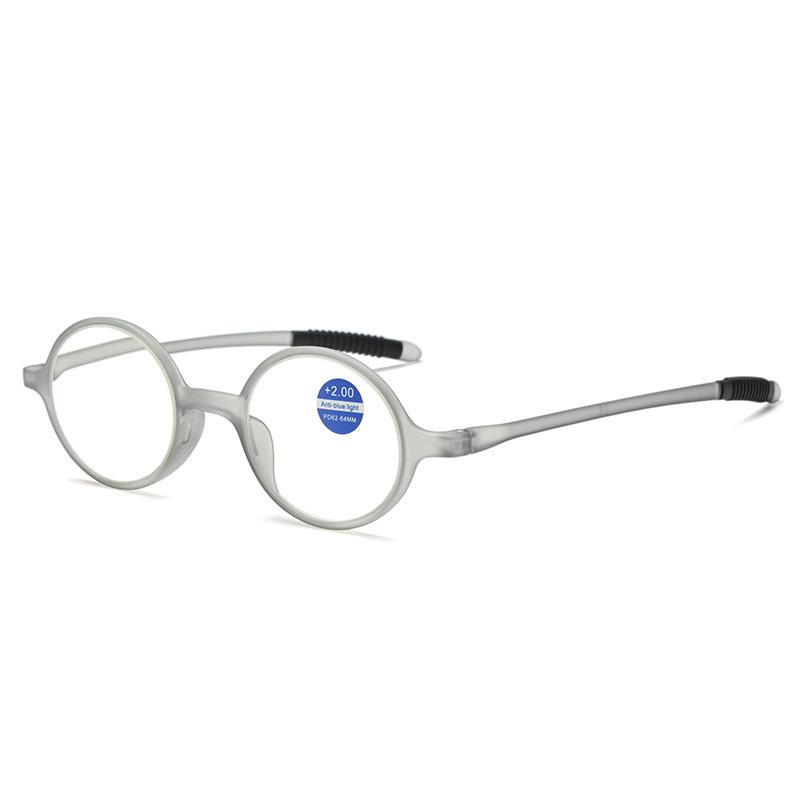 Tr Antique Reading Glasses Anti-Blue Light Elderly Reading Glasses Retro Round Oval Literary Old Light Glasses