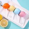 Mini Silicone Popsicle Mold DIY Ice Pop Mold Lollipop Ice Cream Maker Mold Baby Kids Popsicle Makers for Egg Bites