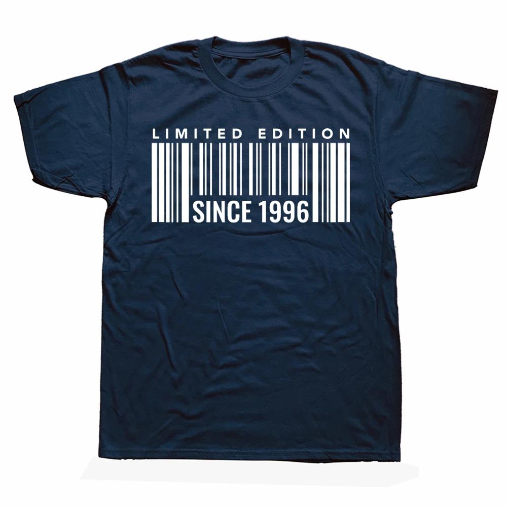 Limited Edition Since 1996 Barcode T Shirts Cotton Streetwear Short Sleeve Birthday Gifts Summer Style Tshirt Unisexs Clothing