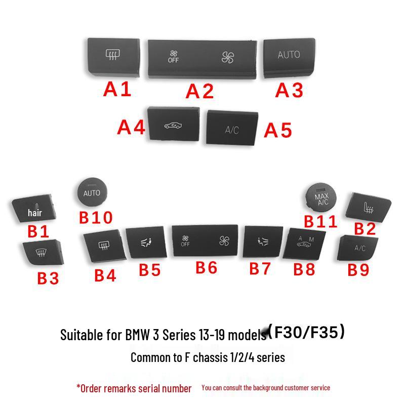 BMW Console Fan Speed Buttons for 1, 2, 3, 4 Series F30 F35 (118i 325li)