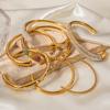 18K Gold Plated Titanium Steel Multi-Layer Diamond & Pearl Women's Bracelet