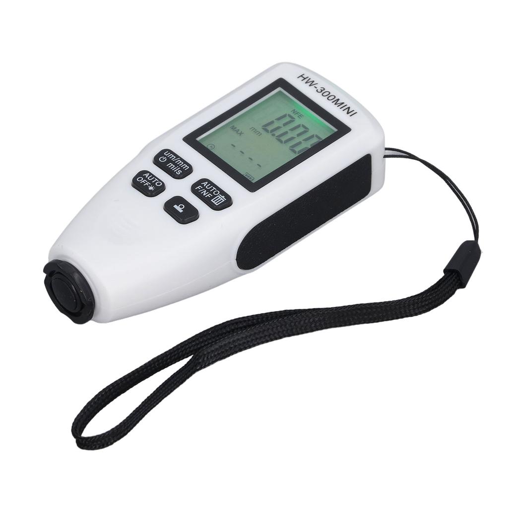 Coating Thickness Gauge 0 to 2000um Range High Accuracy LCD Backlight Display Digital Paint Thickness Meter for Car