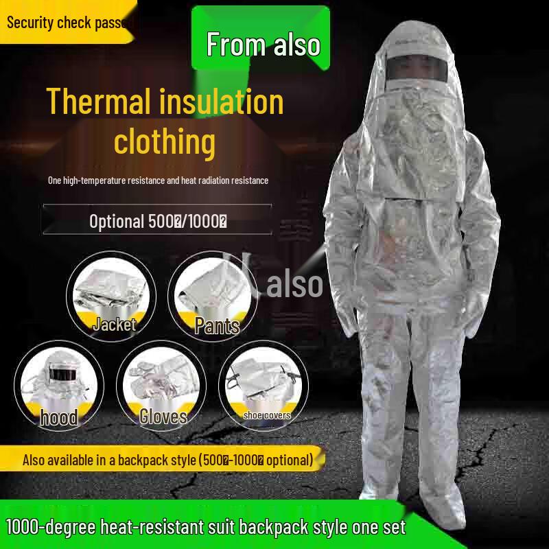 Firefighting Heat Insulation Suit with Backpack