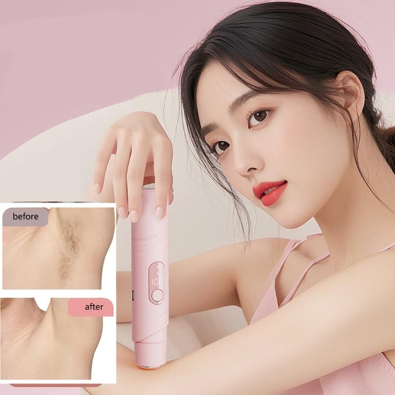 Rechargeable Cordless Hair Remover For Sensitive Skin Compact Travel Size ABS Material Unisex Body