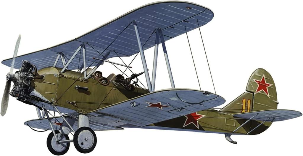 SEMAR 1/72 Scale Soviet Polikarpov Po-2 Night Raid/Reconnaissance Aircraft Plastic Model Kit (SME72895)