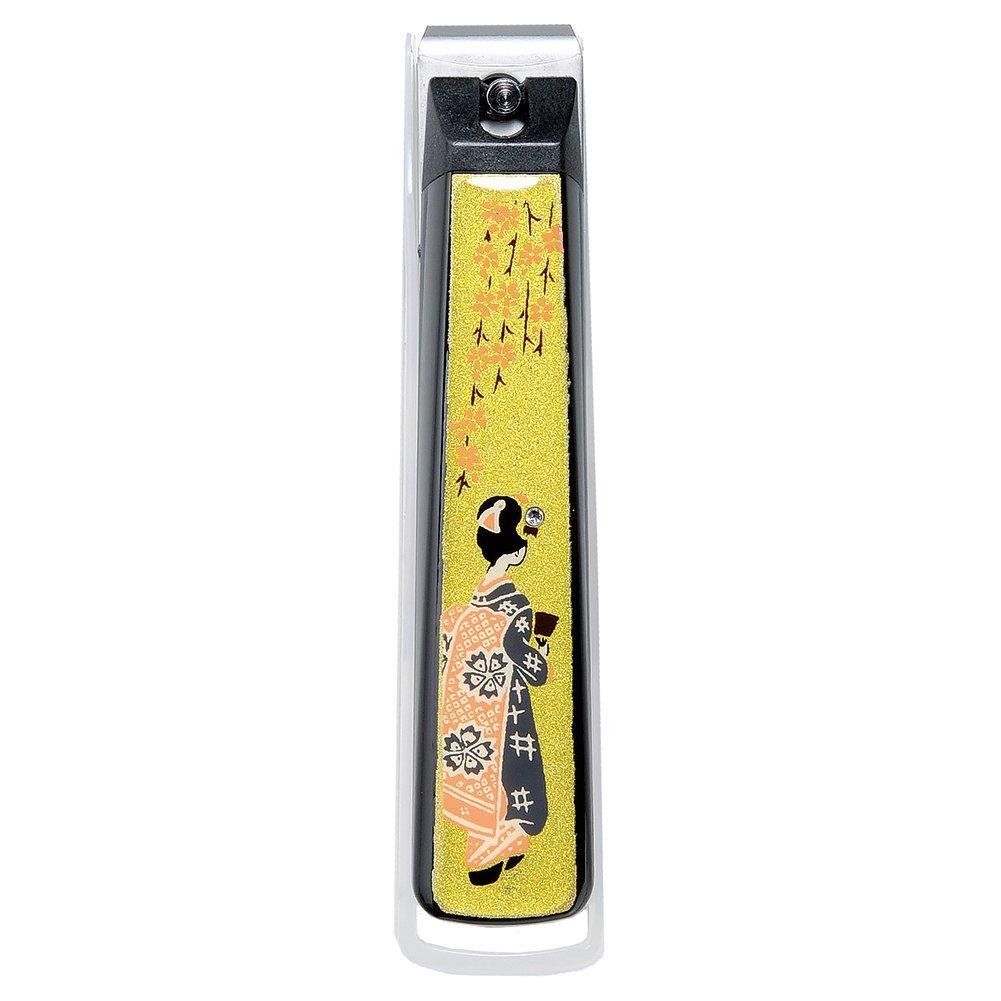 

Nagao Nail Clippers in Paulownia Wood Maiko Japanese-made Maki-e Box, Design, MN-6 чёрный