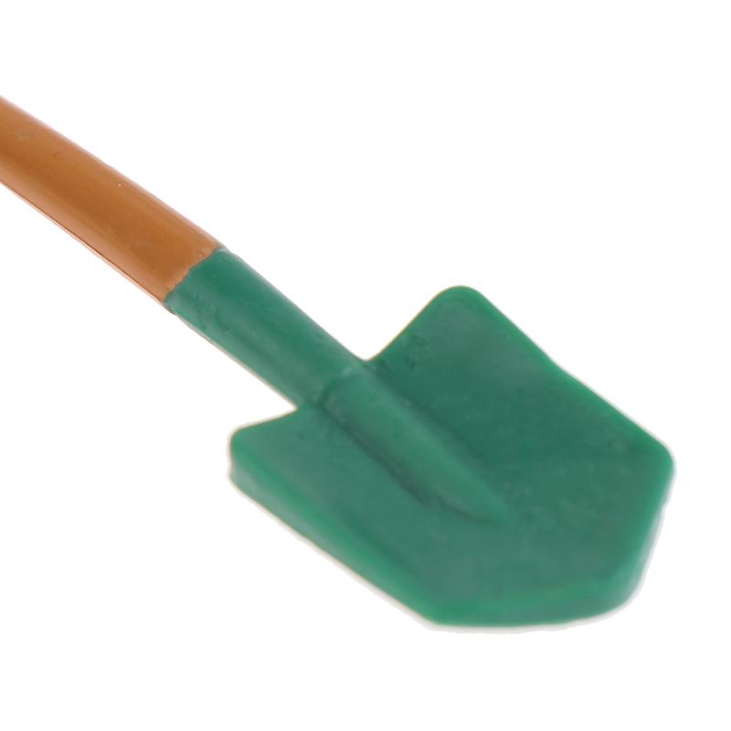 1:12 Dollhouse Miniature Shovel Farming Tool Model Toy Doll House Garden Decor