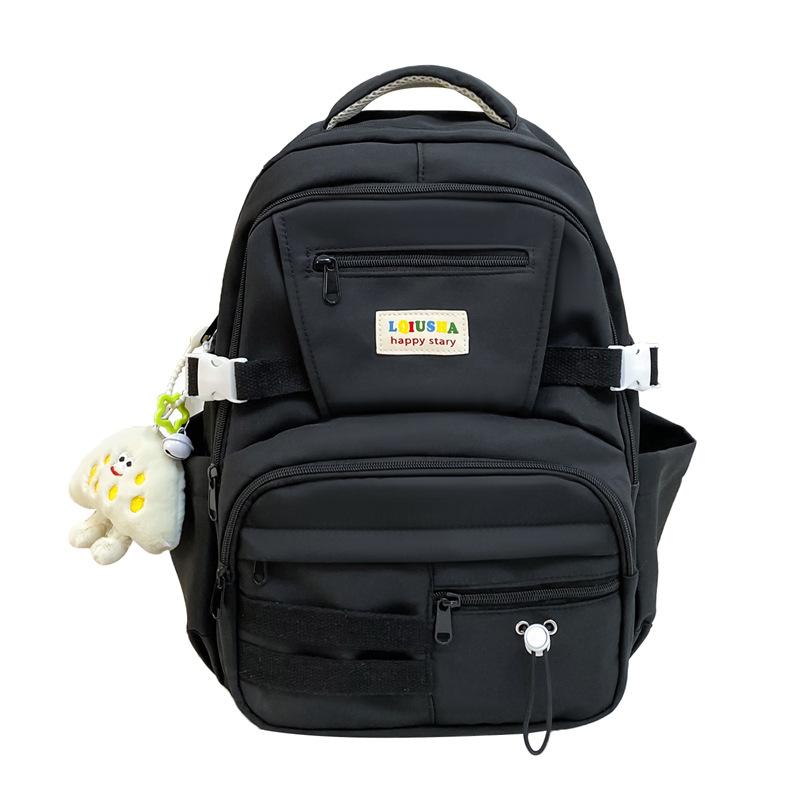 Schoolbag Contrasting Color Girl Backpack American Retro Large-capacity High School Student Schoolbag Harajuku Student Travel Backpack