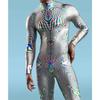 3D Printed Multicolour Cosplay Costume Men Women Front Zipper Zentai Bodysuit Halloween Party Jumpsuits Carnival Holiday Outfit