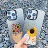 Women Fashion Daisy Flower Girl Phone Case For iPhone 13 14 Pro Max Mini 16 15 12 11 Pro Max 15 14 Plus Shockproof Laser Cover