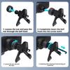 Stable Three Prong Hook Car Phone Holders Electric Rotation 15W Wireless Charging Metal Frame Designs for Road Trips