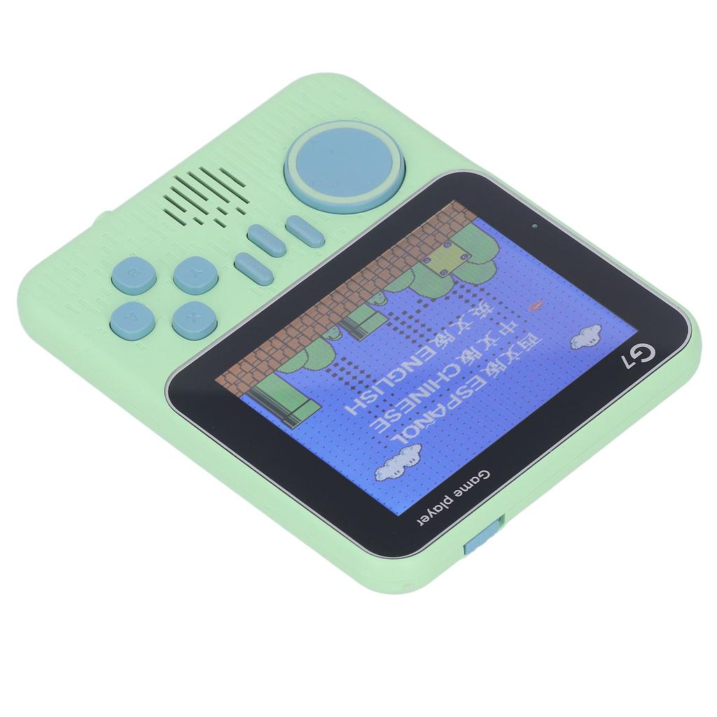G7 Handheld Game Console Single Player Lightweight Gaming Device with 3.5in Screen Green