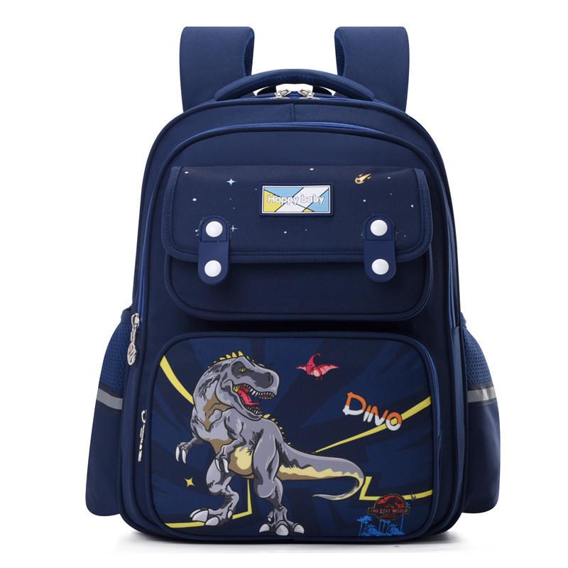 Large Capacity Spine Protection Backpack For Elementary Children Grades 1-2 Dark Blue