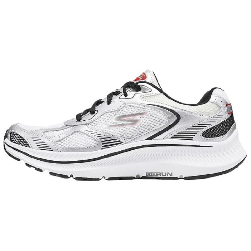 Skechers Go Run Consistent 2.0 Men White Black Low Top Running Shoes 220883-WBK 39.5