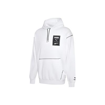 Puma Sportlicher Lässiger Bedruckter Hoodie Herren Tops Weiß 597886-02