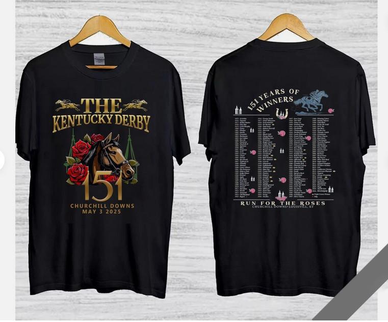 

Celebrating 151 Years KY Derby Shirt, Derby 151 Years Of Winners Shirt 3XL