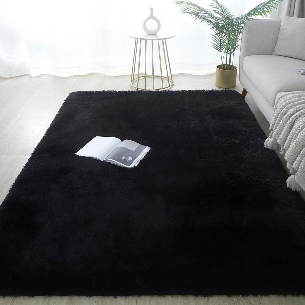 160*230cm Super Soft Shaggy Rugs Bedroom Indoor Fluffy Carpets Kids Rug for Living Room Bedroom Home Decor Anti-Skid Durable