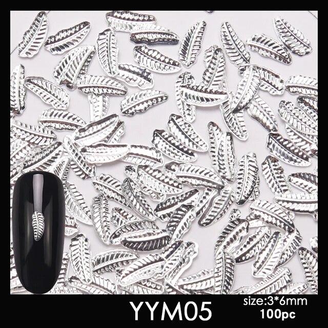 

Красивое украшение для дизайна ногтей, золотистое перо, 3D металлический стиль, маникюр, Очаровательный дизайн, масла, декоративные аксессуары зелёный