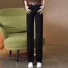 Women's High Waist Elastic Straight Leg Jeans - 2025 Spring/Autumn Collection: Versatile, Casual, Loose Fit, Slimming, Narrow/Wide Leg Options