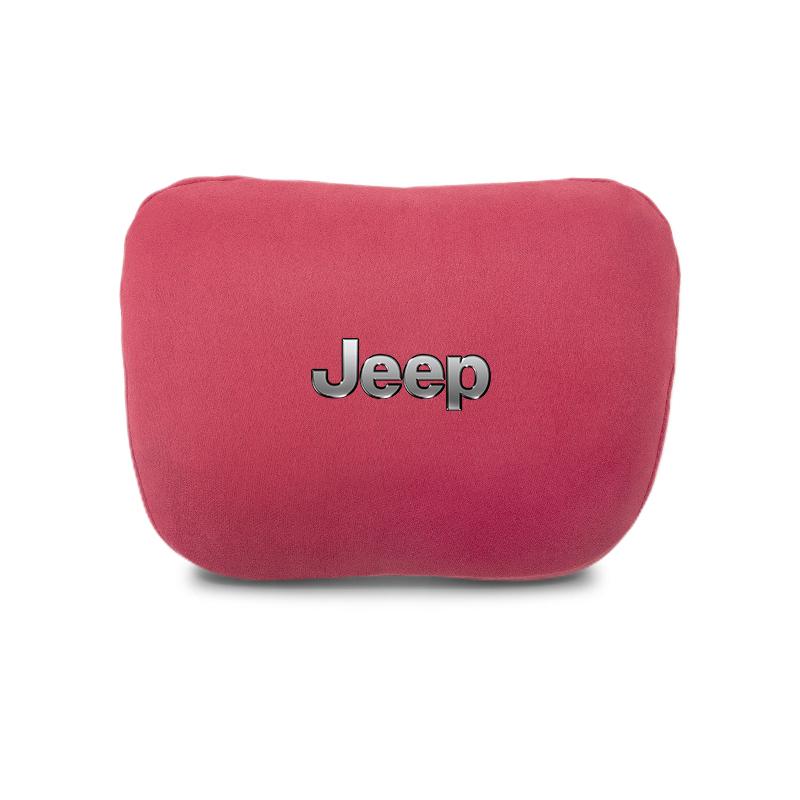 Car Headrest Cover Auto Seat Cover Head Neck Rest Pillow For Jeep Grand Cherokee Wrangler JK Gladiator Compass Renegade Patriot