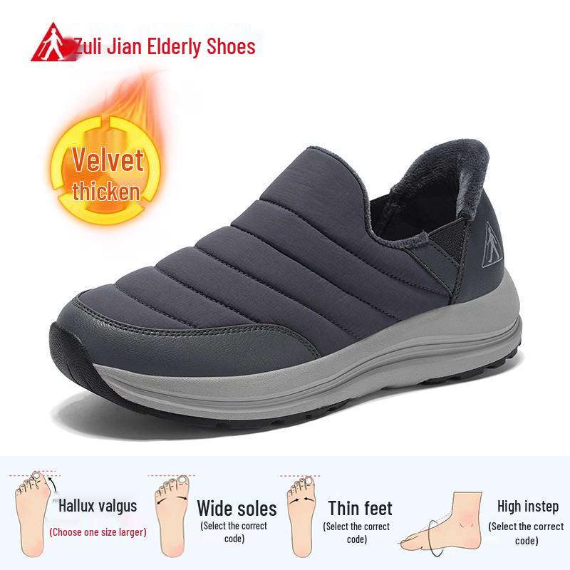 Zulijian 2025 Winter Women s Warm Velvet Elderly Snow Boots 41