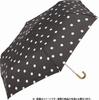 Miyajima Folding Umbrella 55cm Windproof Bone Dot Navy Hand Open UV Protection Coating [12640]