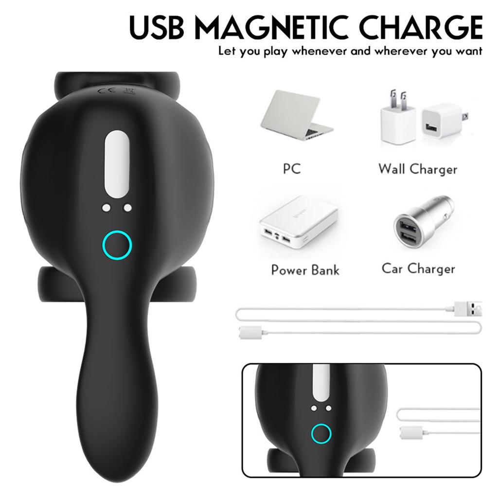 Wtoyu Silikon Vibrierender Penisring Prostata Stimulator Massagegerät Männlicher Penisring 10 Vibrationsmodi