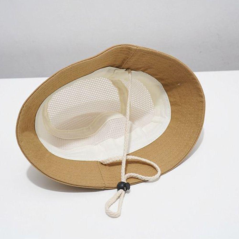 Sun Protection Bucket Hat Breathable Basin Cap New Fisherman Hats  Kids
