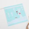 Cartoon Puppy Bear Quick-Drying Jacquard Hand Towel, 100% Cotton, 25x25 cm.