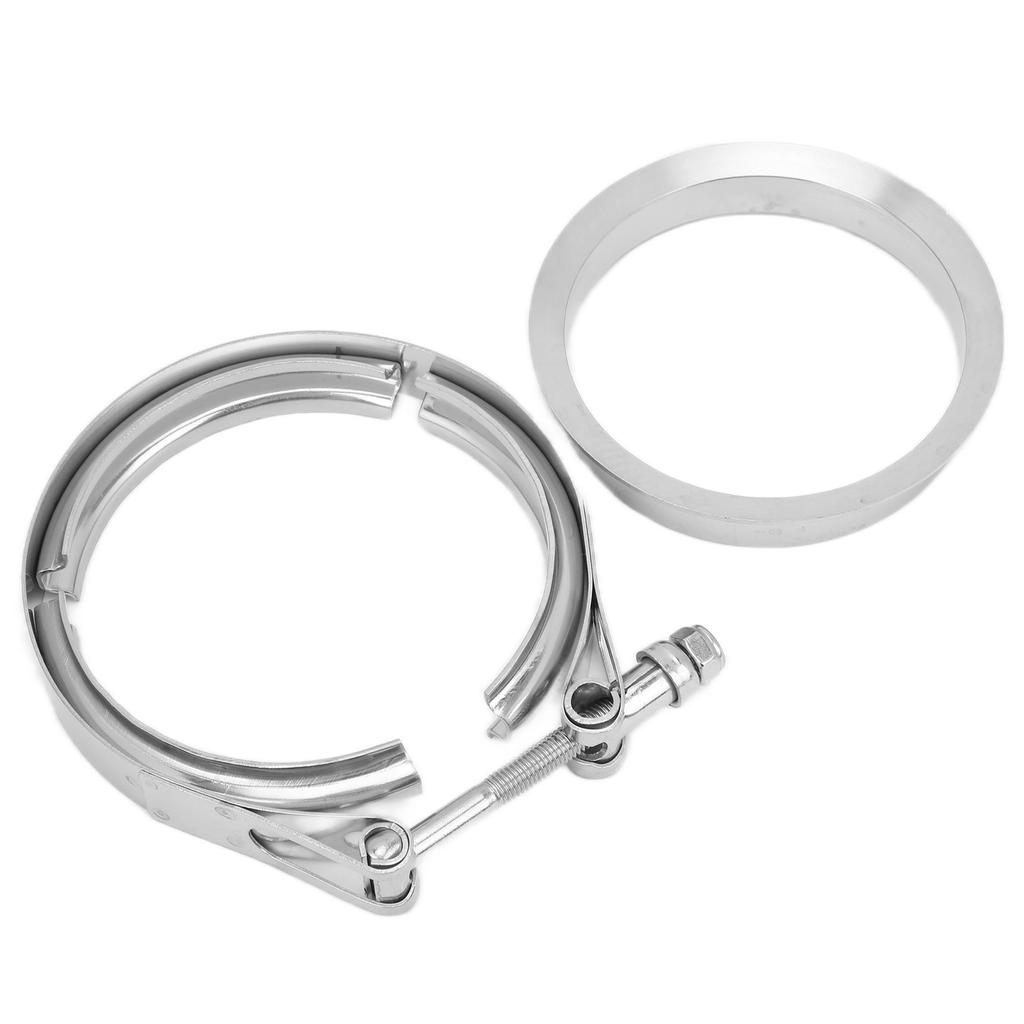 4in Exhaust Downpipe Flange Clamp Stainless Steel Replacement for S400 S480 S463 S467 SXE SX T4 Housing