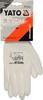 White work gloves, nylon, pu YT-7470 YATO