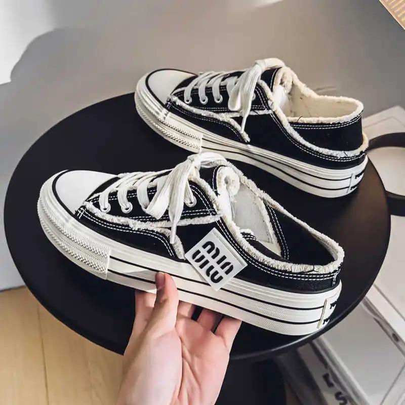 Fashion With Holes Big Sole Men's White Shoes Casual Training & Exercise Men's Adult Sneakers Sport In Offers Tenids Genuine Brand