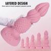 Extragroßer Alien-förmiger Analplug - Körperverträglicher Flüssigsilikon SM Sexspielzeug für Männer & Frauen, Ergonomisches Posterior-Vergnügungsinstrument