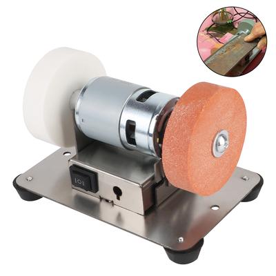 Moteur de meuleuse double machine de meulageTable d'artefact Mini meule électrique Meule de meulage Micro polissage grossier et fin