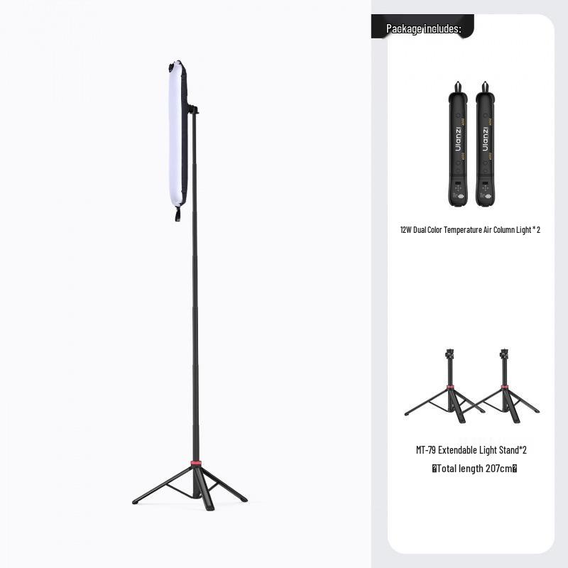 Ulanzi UA12 Aufblasbare Luftkammerleuchte: 12W/20W Tragbarer Handheld-Füllstick