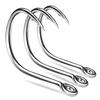 10pcs High Carbon Steel 1/0 2/0 3/0 4/0 5/0 Barbed Slow Jigging Hooks Saltwater Fishing Single Hook