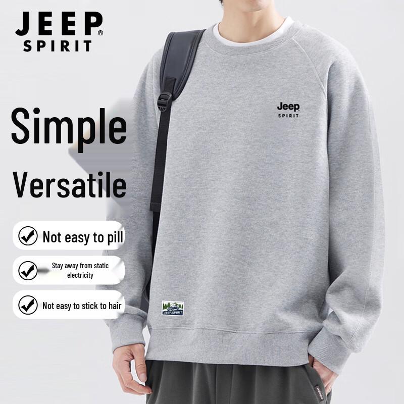 

Мужской свитшот с круглым вырезом и длинным рукавом JEEP SPIRIT 3160 XL