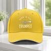 pc BORN TO PLAY Trumpet Sandwich Cap Adjustable Baseball Cap Suitable for Weddings Parties Music Festivals Bachelorette Part