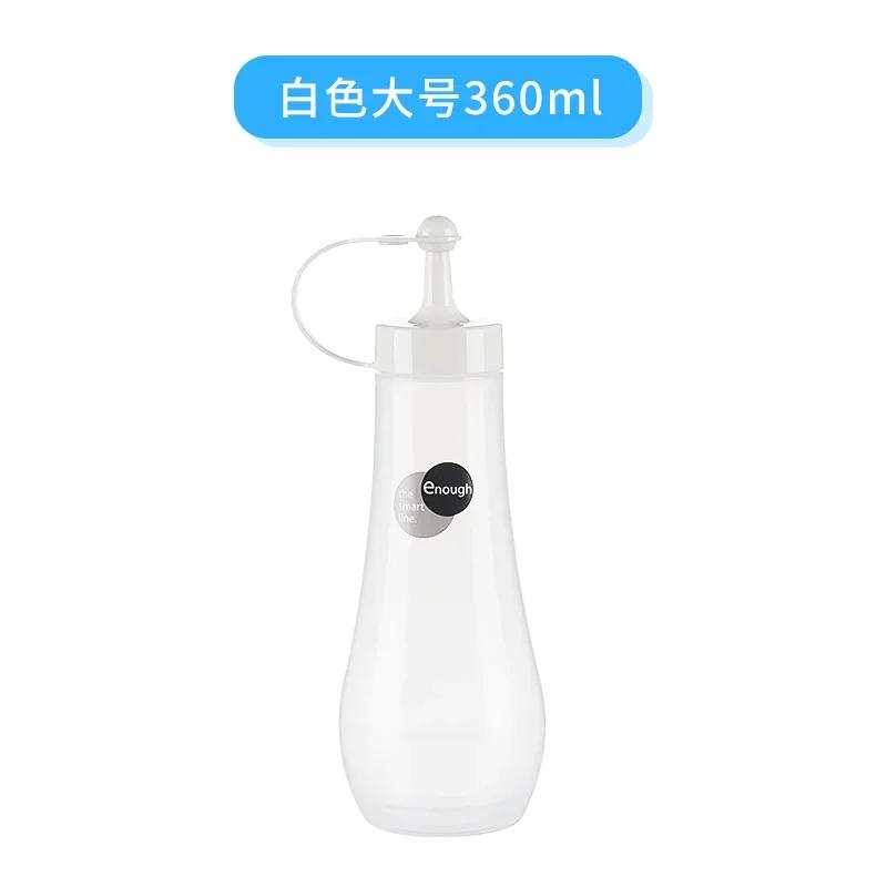 360ml japonská plastová přenosná pohodlná dávkovací láhev na med s nalévacím uzávěrem, stlačovací láhev, domácí sklenice, stlačovací med, kuchyňské náčiní