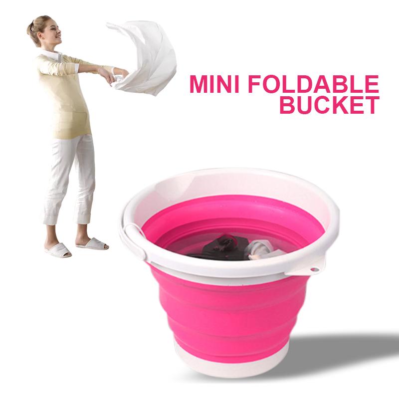 Katlanır Kova Tekli Mini Taşınabilir Katlanabilir Su Kovası