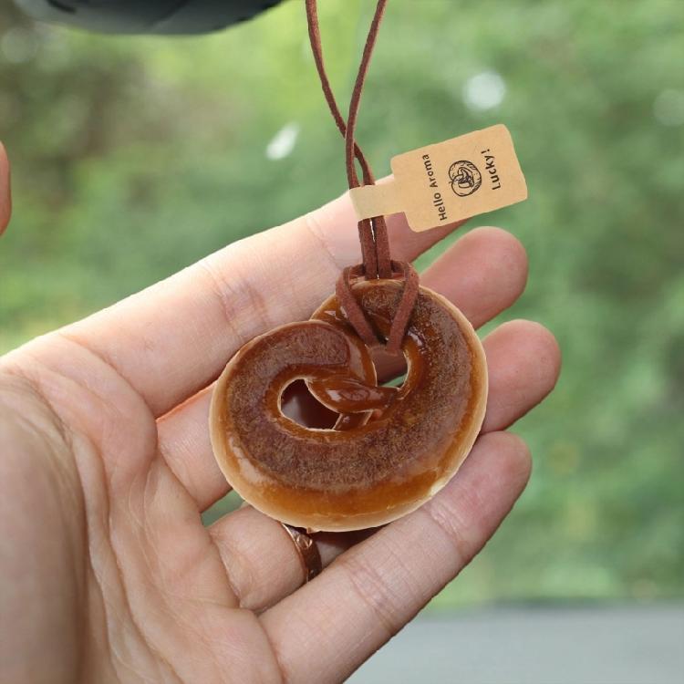 Elegant Alkaline Bread Dough Car Hanging Ornament Sturdy and Delicate Materials for Trendy Drivers and Collectors