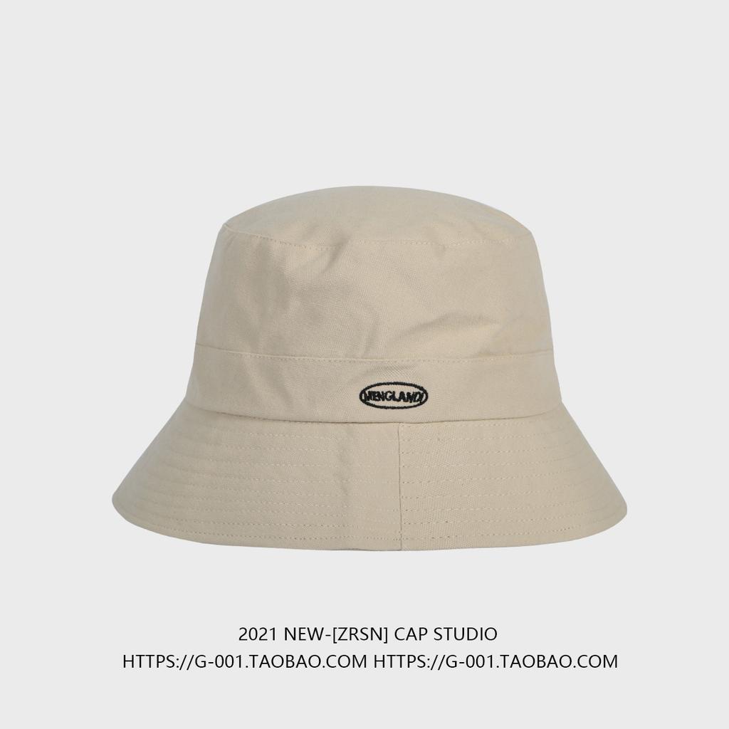 Spring embroidered bucket hat women's versatile leisure outdoor big eaves sunshade basin hat children