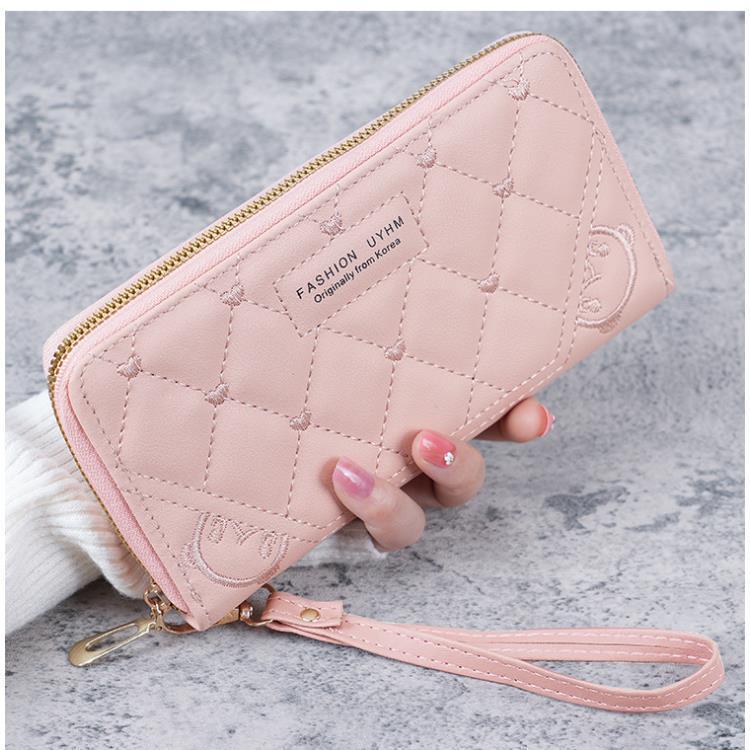 Available: 2023 Summer Edition - Fresh & Sweet Embroidered PU Leather Medium Women's Handbag Wallet