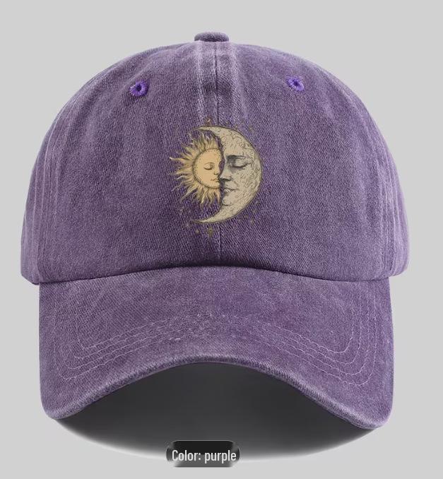 Retro American Washed Denim Baseball Cap - Casual Outdoor Style