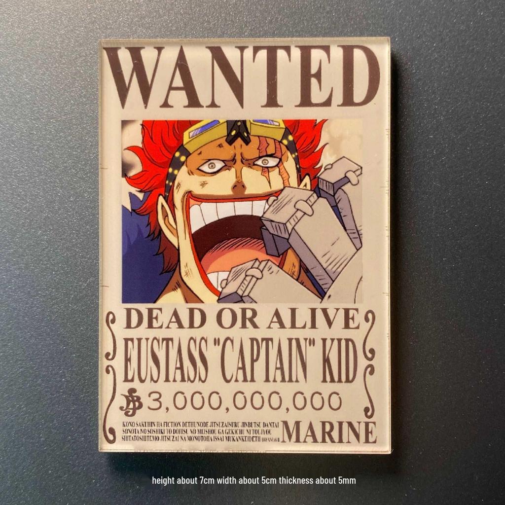 One Piece Luffy Wano Arc Odměna Magnet: Silná, Tlustá Akrylová Anime Nálepka